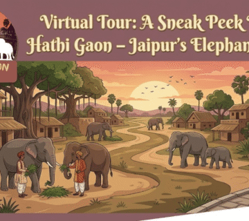 virtual tour a sneak peek inside hathi gaon jaipurs elephant haven