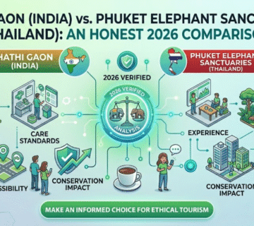 hathi gaon india vs phuket elephant sanctuaries thailand